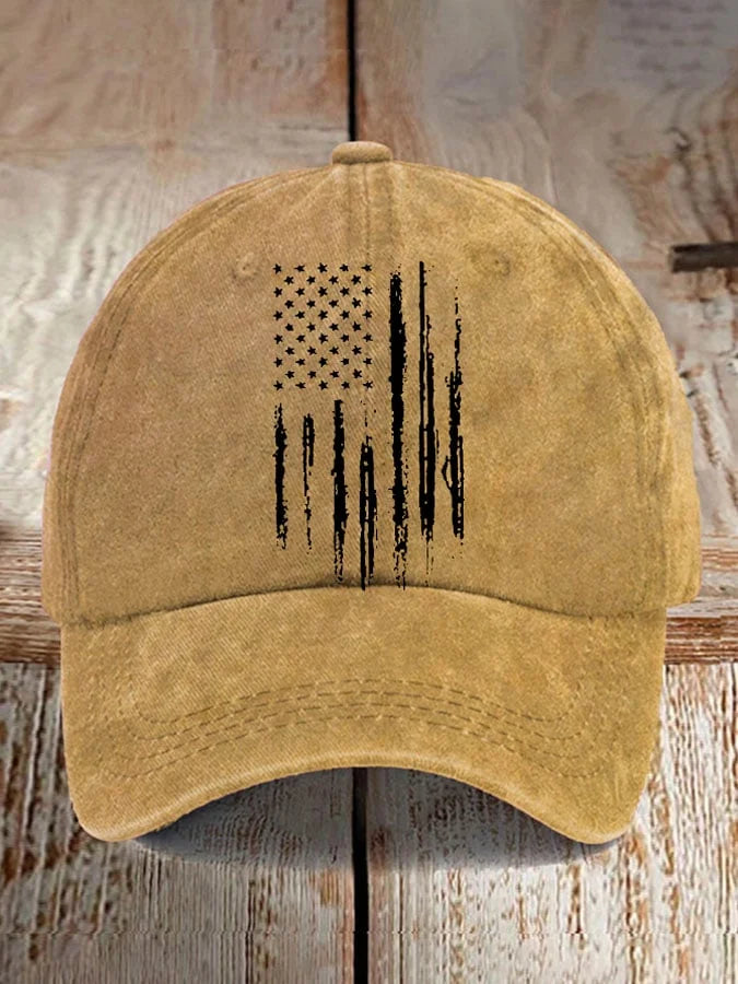 Unisex Vintage National Flag Print Baseball Cap