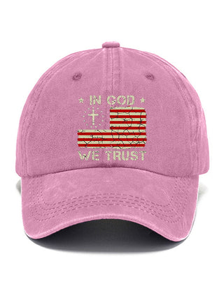 Casual In God We Trust Print Baseball Cap