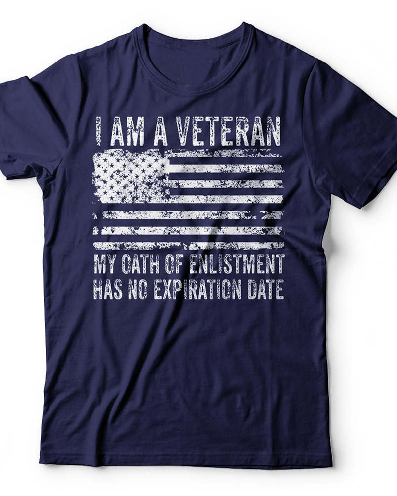 Men's Veteran T-Shirt US Military Army Veteran's Day Gift Tee Shirt