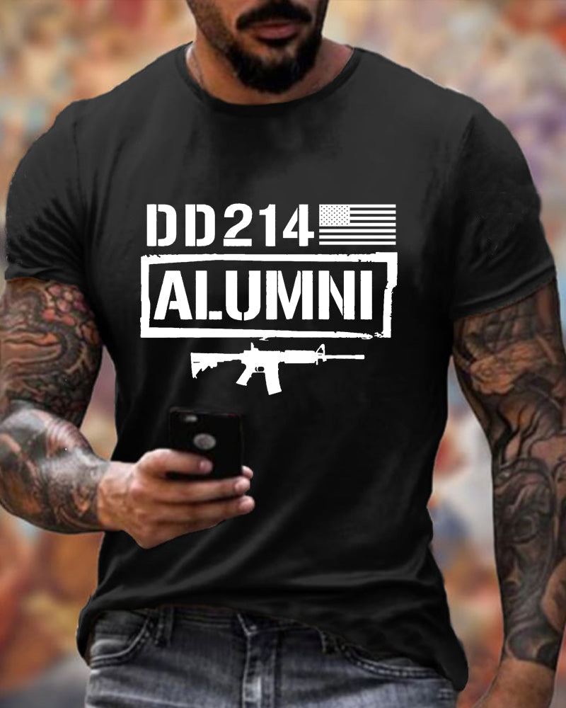 Men's DD214 Printed Casual T-shirt