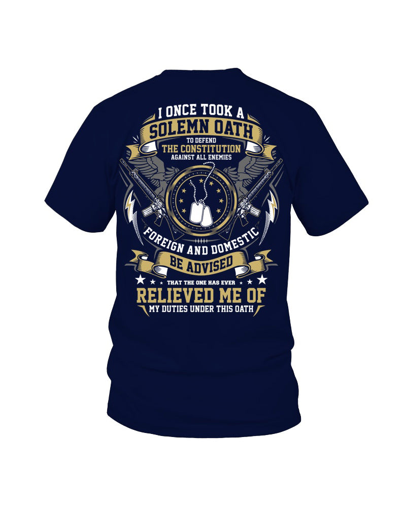 Men's I once took a solemn oath T-shirt