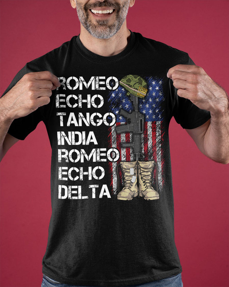 Men's Romeo Echo Tango India Veterans Day Classic T-Shirt