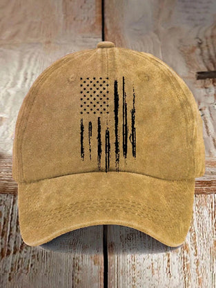Unisex Vintage National Flag Print Baseball Cap