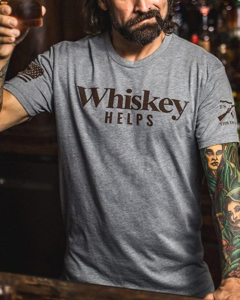 Men's Whiskey Helps T-Shirt