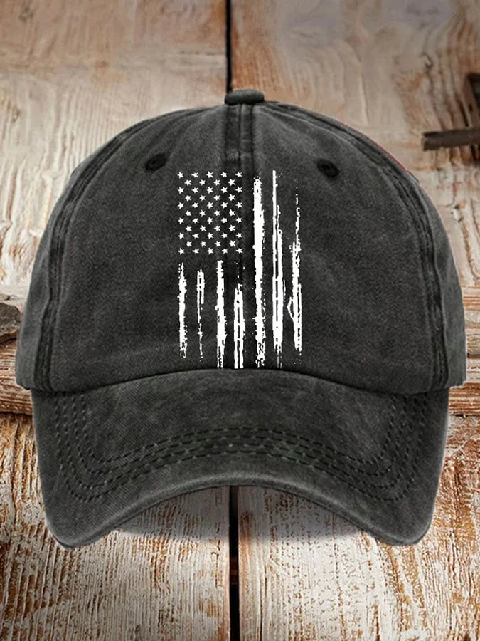 Unisex Vintage National Flag Print Baseball Cap