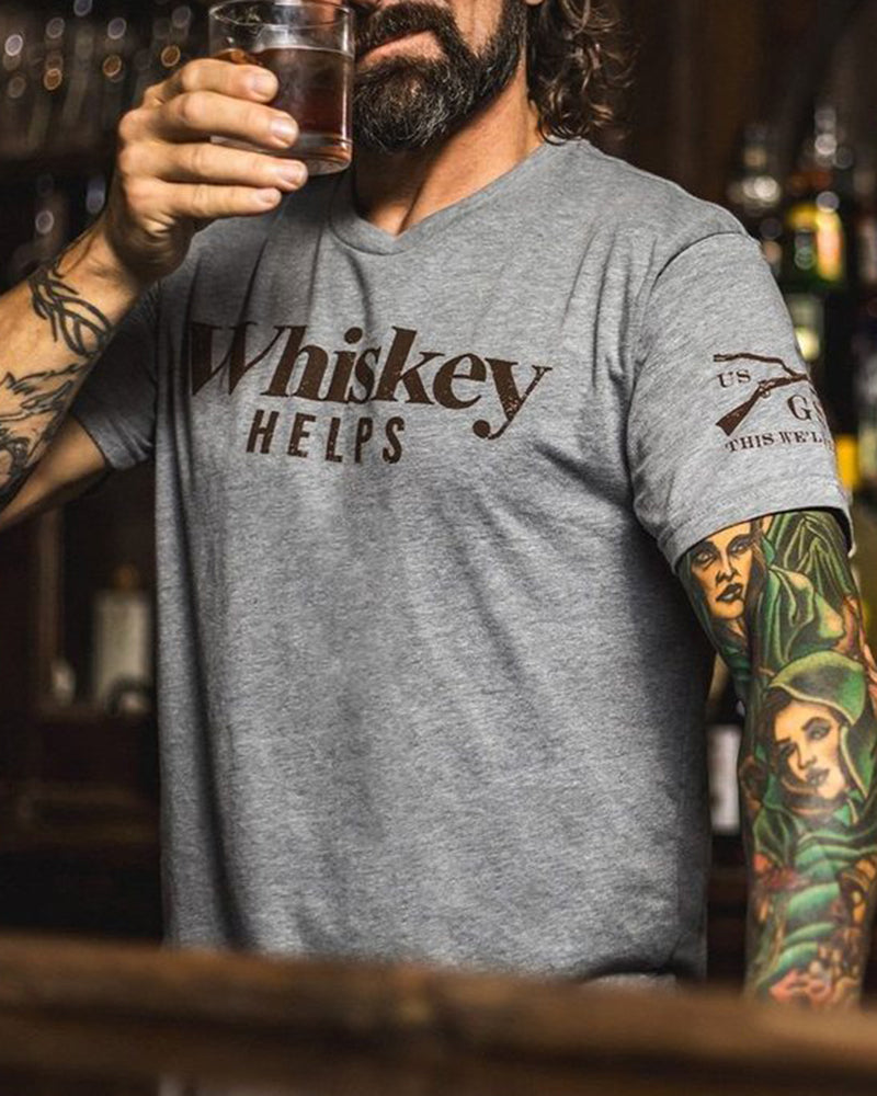 Men's Whiskey Helps T-Shirt