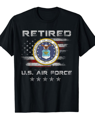 Men's Vintage Retired US Air Force Veteran T-Shirt