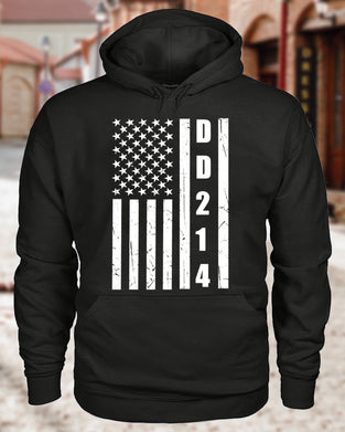 Men's DD214 letter print hoodie