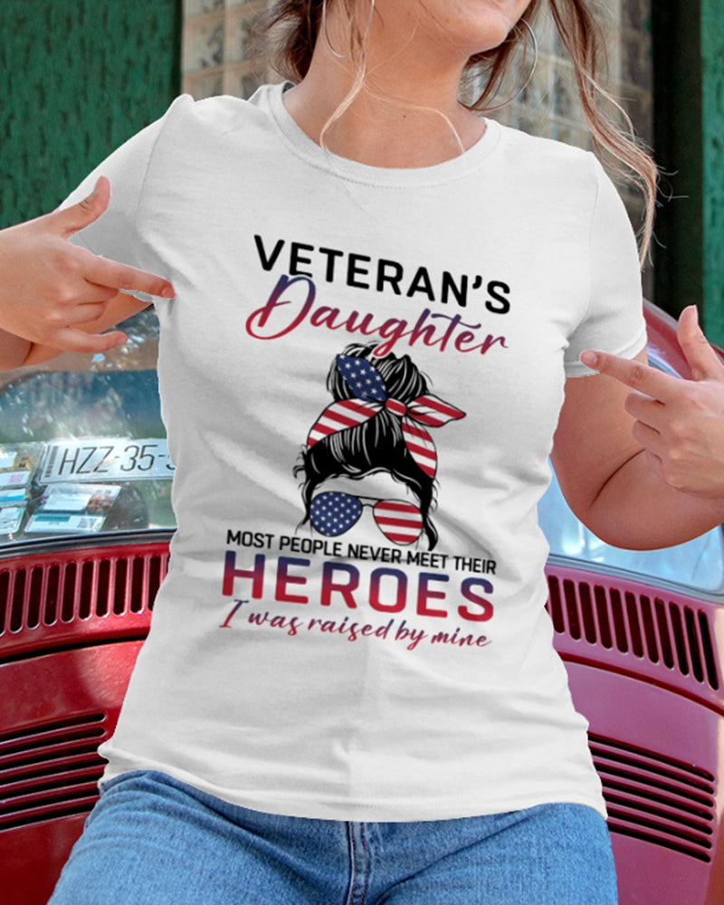 Women's Veteran's Daughter Memorial T-Shirt