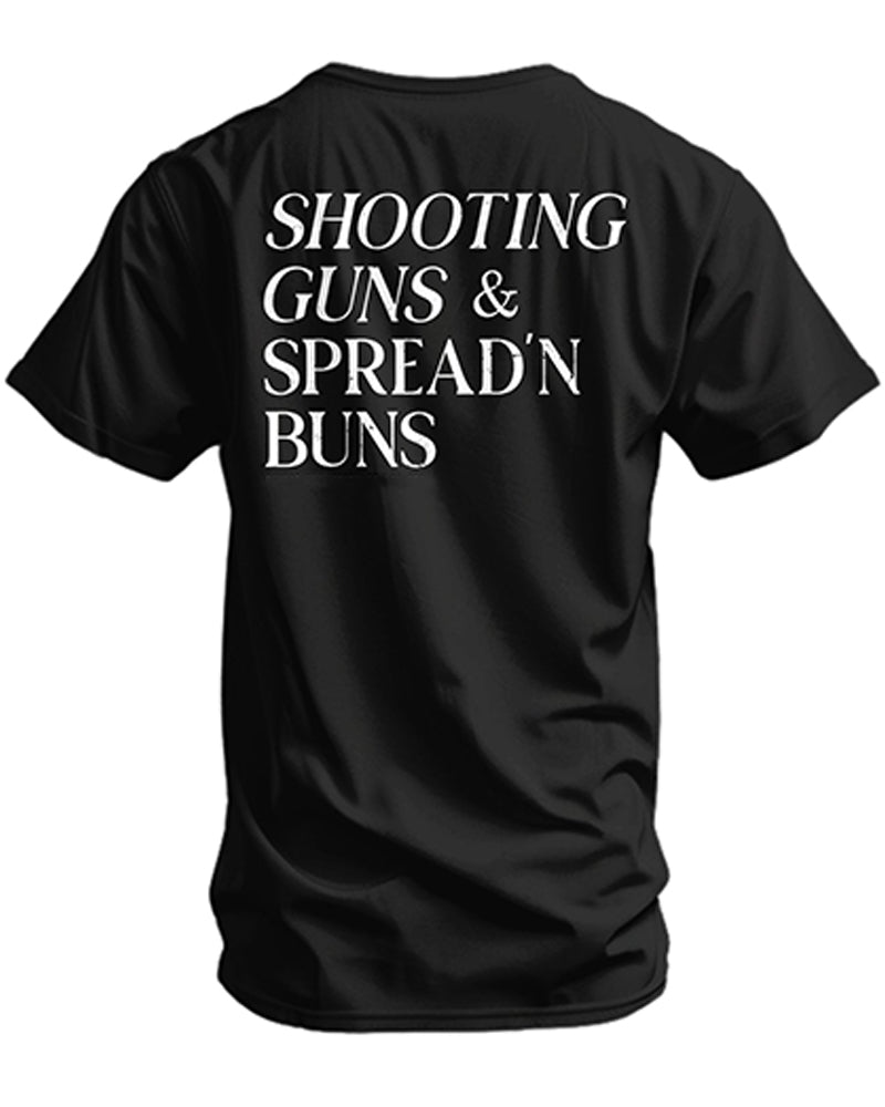Men's Shooting Guns & Spread'n Buns T-Shirt