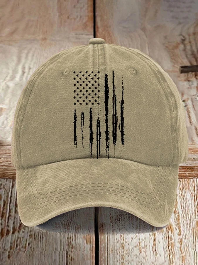 Unisex Vintage National Flag Print Baseball Cap